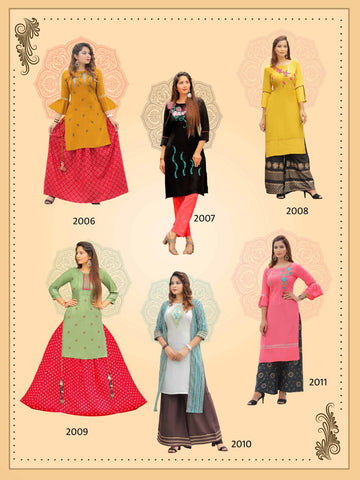 Optional XXXL Full Sleeves Cotton Printed Kurti at Rs 205/piece in Jaipur